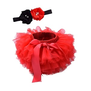 baby girls tutu bloomers diaper cover cotton tulle bloomers and headband set