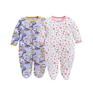 BABY GO Cotton Footed Baby Romper Jumpsuit