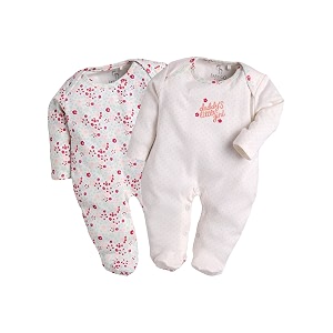 babygo baby boys amp baby girls cotton sleepsuit pack of 2  newborn infant full sleeve romper jumpsuit  soft breathable onesies set  snap button closure night suit
