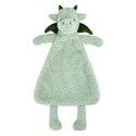 Baby Green Dragon Soft Stuffed Animal Security Blanket, Plush Dinosaur Character Lovey Blanket, Baby Shower/Nursery Gift, Newborn Infant Toddler Snuggle Blankie for Boys Girls, 16 Inches