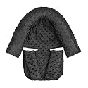 Baby Head Support and Strap Covers, Infant Head Support Pillow, Super Soft Head and Neck Cushion for Car Seat, Baby Headrest and Carseat Neck Cover(Black)