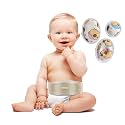 Baby Hernia Belt Belly Button Band Umbilical Truss Newborn Belly Band Button Wrap Baby Adjustable Navel Band Abdominal Binder for Children Medium (Grey)