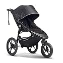 Baby Jogger® Summit X3 3-Wheel Jogging Stroller with Hand Brake, Baby Stroller with One-Hand Compact Fold, All-Wheel Suspension for Running, Jogging, and Everyday Outings, Midnight Black