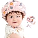 Babies Bloom Baby Safety Helmet Adjustable Size Baby Learn to Walk Soft Safety Helmet Infant Anti-Fall Anti-Collision, for Baby (8-36 M) (Blue)