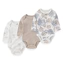 Baby Long Sleeve Bodysuits Set Cotton Infant Boy Girl Clothes Outfit