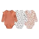 Baby Long Sleeve Bodysuits Set Cotton Infant Boy Girl Clothes Outfit