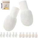 Baby Mittens Anti Scratch Baby Girl Mittens No Scratch Mittens Baby Girls Hands Gloves for 6-12 Months Babies Girls (6 Pairs)