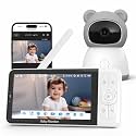 Baby Monitor with Camera and Audio, Smart WiFi Baby Monitor with 5" 1080P Split Screen &amp; 2K Camera, Night Vision, Motion Detection, Lullabies, Two-Way Talk, 960ft Long Range (Baby6TQ)