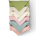 Baby Muslin Washcloths 11×11 inch Soft and Absorbent Cotton Face Towels for Baby Boys&Girls 6 Pack