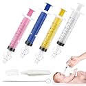 Aolso Baby Nasal Irrigator, 4PCS Nasal Syringe for Baby, Syringe Nasal Irrigator with Tweezers &amp; Cleaning Brush, Baby Nasal Aspirator with Silicone Nasal Suction Tips Portable Baby Nasal Syringe