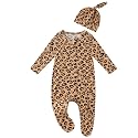 Baby One-Piece Footies Long Sleeve Rompers 2-Way Zipper, Viscose from Bamboo Baby Bodysuit Clothes for Boys Girls