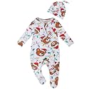 Baby One-Piece Footies Long Sleeve Rompers 2-Way Zipper, Viscose from Bamboo Baby Bodysuit Clothes for Boys Girls