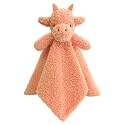 Baby Orange Dragon Soft Stuffed Animal Security Blanket, Plush Dinosaur Character Lovey Blanket, Baby Shower/Nursery Gift, Newborn Infant Toddler Snuggle Blankie for Boys Girls, 14 Inches