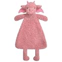 Baby Pale Red Dragon Soft Stuffed Animal Security Blanket, Plush Dinosaur Character Lovey Blanket, Baby Shower/Nursery Gift, Newborn Infant Toddler Snuggle Blankie for Boys Girls, 16 Inches