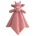 Baby Pale Red Dragon Soft Stuffed Animal Security Blanket, Plush Dinosaur Character Lovey Blanket, Baby Shower/Nursery Gift, Newborn Infant Toddler Snuggle Blankie for Boys Girls, 18 Inches