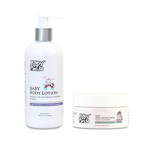baby panda natural baby cream 100gm baby panda natural baby lotion 300ml - combo pack cream  lotion
