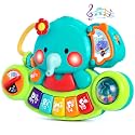 Baby Piano Toys 6-12 Months, Elephant Piano Keyboard Newborn & Infant Toys