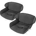 Baby Piddle Pad- Fully Waterproof Toddler Liner & Seat Protector Compatible with Car Seat Stroller with 3D Breathable Material-360 Degree Protection (Black 2PCS)