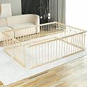 Baby Playpen Play Fence Gate Play Pen Wood Large,Playpens for Babies and Toddlers Kids Indoor,Baby Play Yards Gym