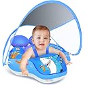 Baby Pool Float with Canopy UPF50+, 5 Point Safety Buckle for 3-36M
