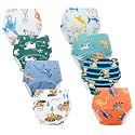 Baby Potty Training Underwear, Cotton Toddler Training Pants for Boys 4-6T, 8 Pack, L, Blue