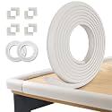 kerätä Baby Proof Corners and Edges, (Large 16.5FT Edge +8 Corners) Baby Proofing Corner Guards, Soft Rubber Foam Edge Protector, Furniture Tables Bumper Guard for Baby Safety, Cream