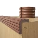 Baby Proofing Wall Corner Protector,Edge Guard Corner Protector,6.56ft Thinken Soft Corner Protectors Pre-Taped Soft Rubber Foam Edge Cushion for Furniture (Coffee Brown, 6.56Ft x 11.8" W x 0.47" Th)