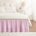Baby Purple Bed Skirt Queen Size 15" Drop, Elastic Wrap Around Bedskirt