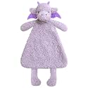Baby Purple Dragon Soft Stuffed Animal Security Blanket, Plush Dinosaur Character Lovey Blanket, Baby Shower/Nursery Gift, Newborn Infant Toddler Snuggle Blankie for Boys Girls, 16 Inches