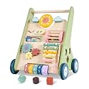 Wooden Baby Push Walker,Montessori Push Walker for Babies 10-12 Months