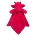 Baby Red Dragon Soft Stuffed Animal Security Blanket, Plush Dinosaur Character Lovey Blanket, Baby Shower/Nursery Gift, Newborn Infant Toddler Snuggle Blankie for Girls Boys, 14 Inches