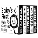 Baby’s First High-Contrast Books Boxed Set [Box Set of 5] - Age Group: 0+ / Black and White Tummy Time Books /Illustrated Board Book for Kids/Toddlers / (High Contrast Board Books)