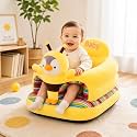 Baby Seat for 3-24 Month, Infant Back Support Floor Chair, Plush Cartoon Animals Baby Sofa, Toddler Floor Seater for Sitting Up, Portable Activity Seat for Babies (Bee)