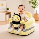 Baby Seat for 3-24 Month, Infant Back Support Floor Chair, Plush Cartoon Animals Baby Sofa, Toddler Floor Seater for Sitting Up, Portable Activity Seat for Babies (Caterpillar)