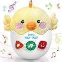 Baby Sensory Toys 0-3-6-12 months, Soft Roly-poly Toys Stuffed Animal Chick
