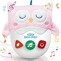 Baby Sensory Toys 0-3-6-12 months, Soft Roly-poly Toys Stuffed Animal Owl