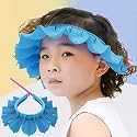 Baby Shower Cap Silicone Bathing Hat, Adjustable Shower Cap Kids, Infants Soft Protection Hat Safety Visor Cap Hat for Toddler Children 1-12 Years old/16.5-22.8 Inches