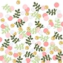 Letjolt Baby Shower Confetti Golden Pink Greenery Scatter 210 Pcs