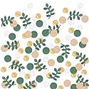 Letjolt Baby Shower Confetti Golden Green Table Decoration 210 pcs