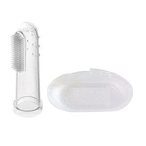 baby silicon tonguetung cleanerbaby toothbrush for new born baby upto 0-3 years silicone brush -pack of 2