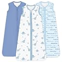 Baby Sleep Sack 0.5 TOG, Lightweight Breathable Wearable Blanket with Zipper, 0-3-6-12-24M-4T, 3-Pack
