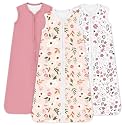 Baby Sleep Sack 0.5 TOG, Lightweight Breathable Wearable Blanket with Zipper, 0-3-6-12-24M-4T, 3-Pack