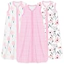 Baby Sleep Sack 0.5 TOG, Lightweight Breathable Wearable Blanket with Zipper, 0-3-6-12-24M-4T, 3-Pack