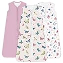 Baby Sleep Sack 0.5 TOG, Lightweight Breathable Wearable Blanket with Zipper, 0-3-6-12-24M-4T, 3-Pack