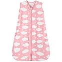 GUNTAIL Baby Sleep Sack 6-12 Months Baby Wearable Blanket 100% Rayon Cotton 2-Way Zipper Toddler Sleeping Sack，Comfy Soft Lightweight TOG 0.3（Cloud）, Medium