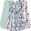 GUNTAIL Baby Sleep Sack 18-24 Months 3 Pack Baby Wearable Blanket 100% Rayon Cotton 2-Way Zipper Toddler Sleeping Sack .Comfy Soft Lightweight TOG 0.3 (Rabbit&amp;Rocks&amp;Green)