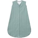 GUNTAIL Baby Sleep Sack 0-6 Months, Baby Wearable Blanket 100% Acrylic knit 2-Way Zipper Toddler Sleeping Sack TOG 0.5 (Green)