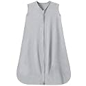 GUNTAIL Baby Sleep Sack 18-24 Months Baby Wearable Blanket 100% Rayon Cotton 2-Way Zipper Toddler Sleeping Sack，Comfy Soft Lightweight TOG 0.3(grey)