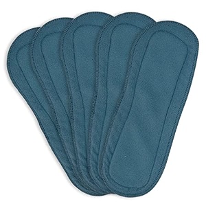 baby story reusable wet-free 5 layer microfiber inserts pads for cloth diaper for babies 0-18 months  wet free amp washable soaker  for small medium amp large size for diapers pack of 5