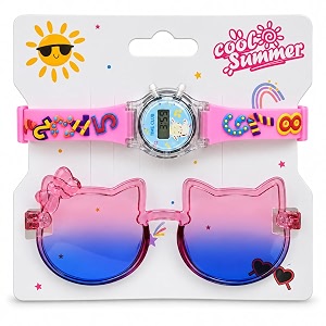 baby sunglasses for kids girls amp boys  kids specs goggles for girls boys  cat shape sunglasses with digital watch combo 1 years  mixed colours amp designs  gogopogo